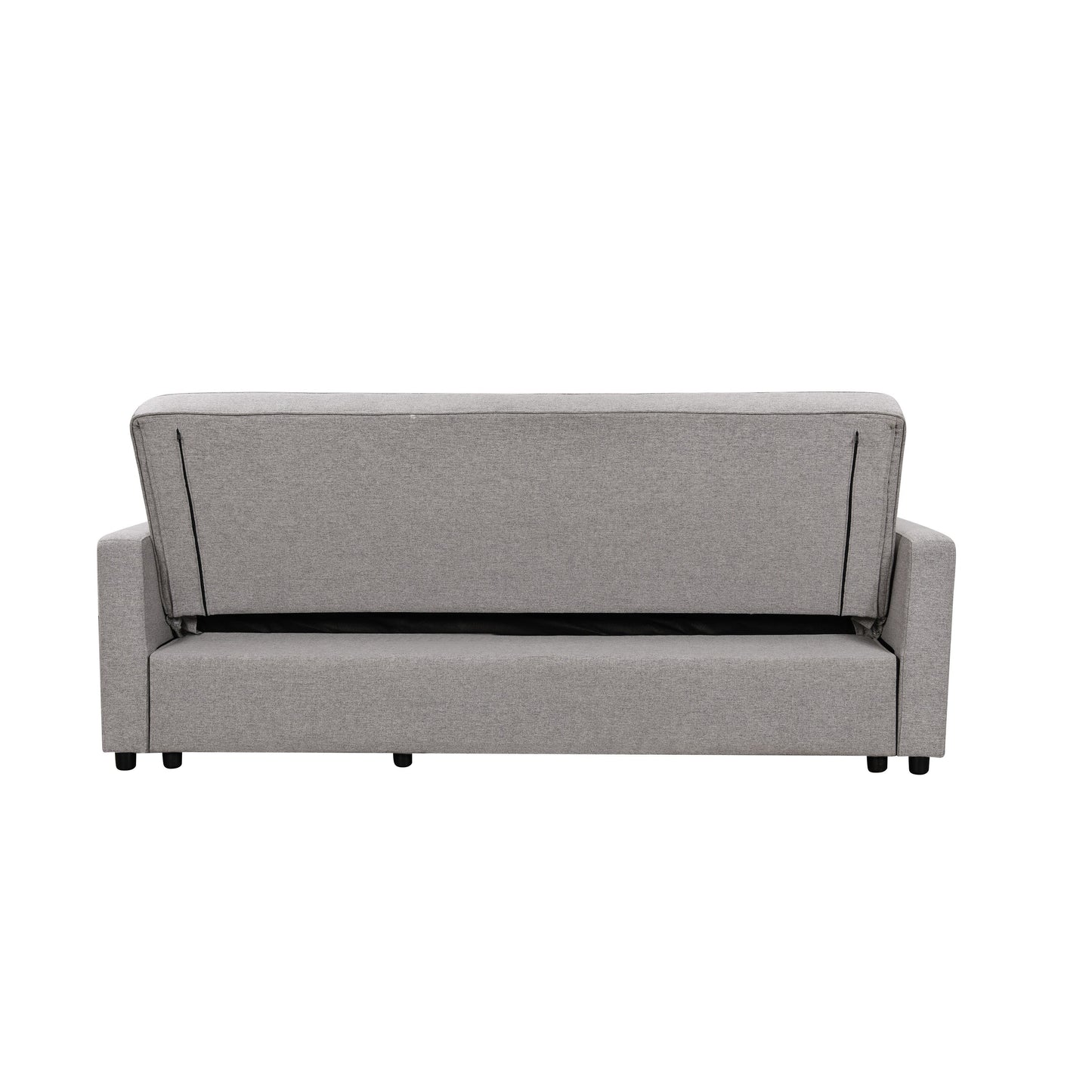 Roomfitters 83 Oversized Upholstered Sofa Bed with Pull-Out Couch Bed & Adjustable Backrest, 3-Seater Convertible Sleeper Sofa