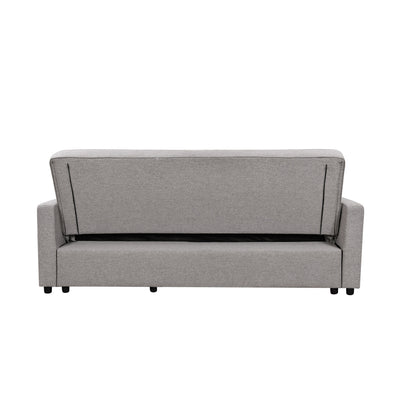 Roomfitters 83 Oversized Upholstered Sofa Bed with Pull-Out Couch Bed & Adjustable Backrest, 3-Seater Convertible Sleeper Sofa