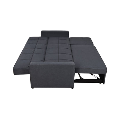 Roomfitters 83 Oversized Upholstered Sofa Bed with Pull-Out Couch Bed & Adjustable Backrest, 3-Seater Convertible Sleeper Sofa