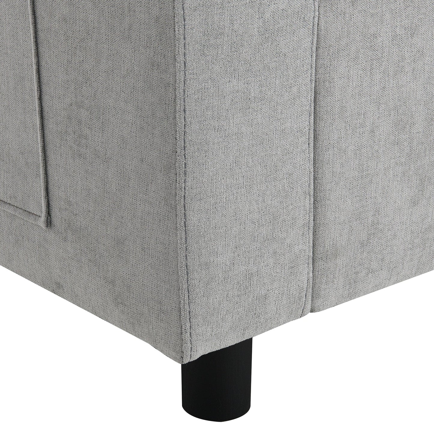 Roomfitters 86.5 Chenille Modular Sectional Sofa, Storage Pockets, 5 Seat U-Shaped Couch with Pillows & 2 Ottomans