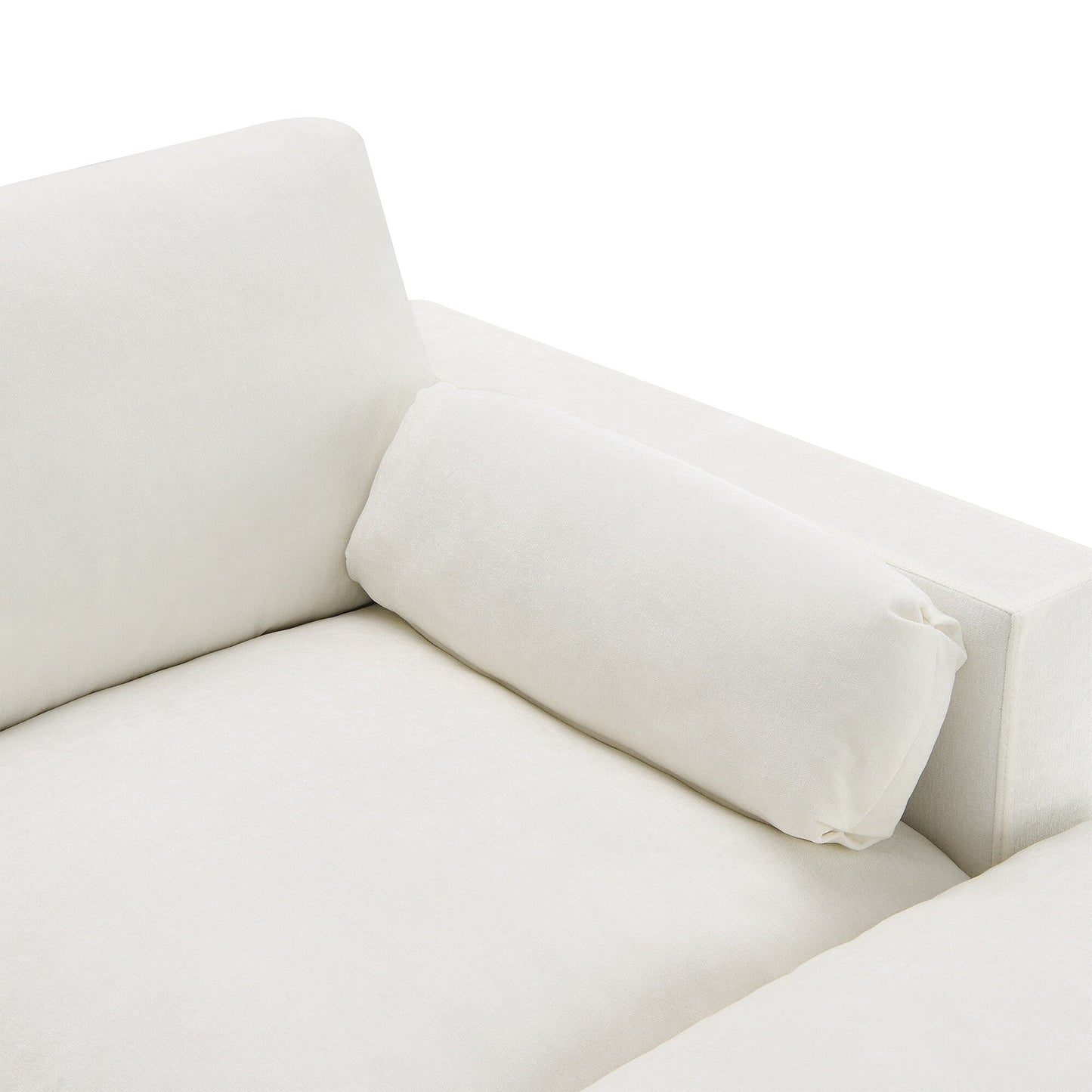 Roomfitters 86.5 Chenille Modular Sectional Sofa, Storage Pockets, 5 Seat U-Shaped Couch with Pillows & 2 Ottomans