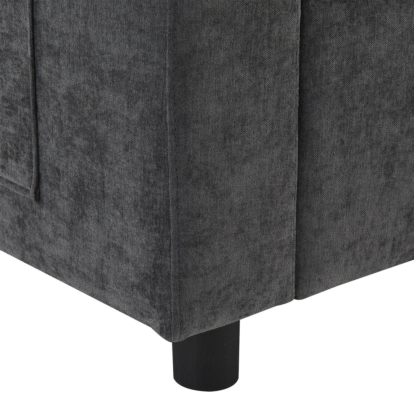 Roomfitters 86.5 Chenille Modular Sectional Sofa, Storage Pockets, 5 Seat U-Shaped Couch with Pillows & 2 Ottomans