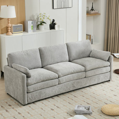 Roomfitters 89 Oversized Upholstered 3-Seater Cloud Sofa with Dual Plush Cushions