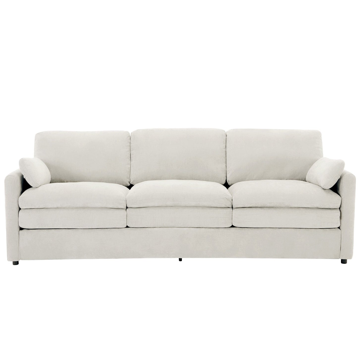 Roomfitters 89 Oversized Upholstered 3-Seater Cloud Sofa with Dual Plush Cushions