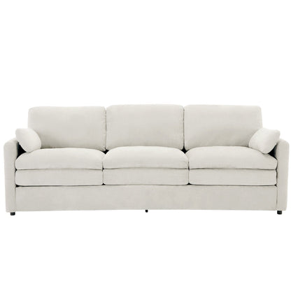 Roomfitters 89 Oversized Upholstered 3-Seater Cloud Sofa with Dual Plush Cushions