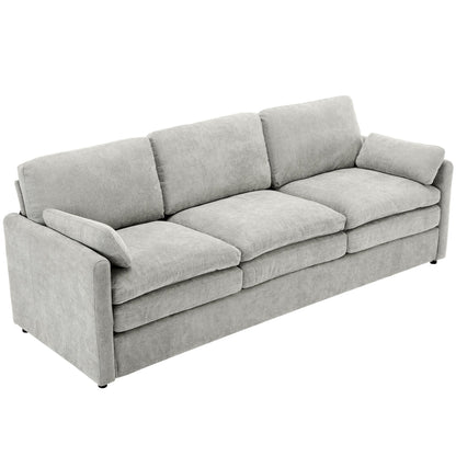 Roomfitters 89 Oversized Upholstered 3-Seater Cloud Sofa with Dual Plush Cushions