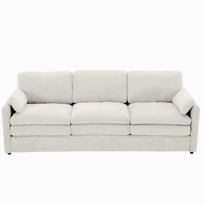 Roomfitters 89 Oversized Upholstered 3-Seater Cloud Sofa with Dual Plush Cushions