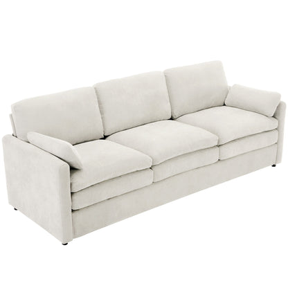Roomfitters 89 Oversized Upholstered 3-Seater Cloud Sofa with Dual Plush Cushions