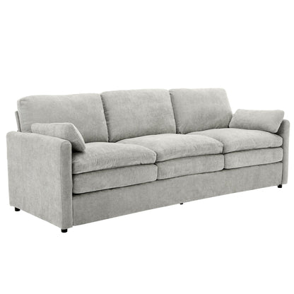 Roomfitters 89 Oversized Upholstered 3-Seater Cloud Sofa with Dual Plush Cushions