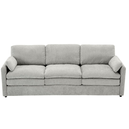 Roomfitters 89 Oversized Upholstered 3-Seater Cloud Sofa with Dual Plush Cushions