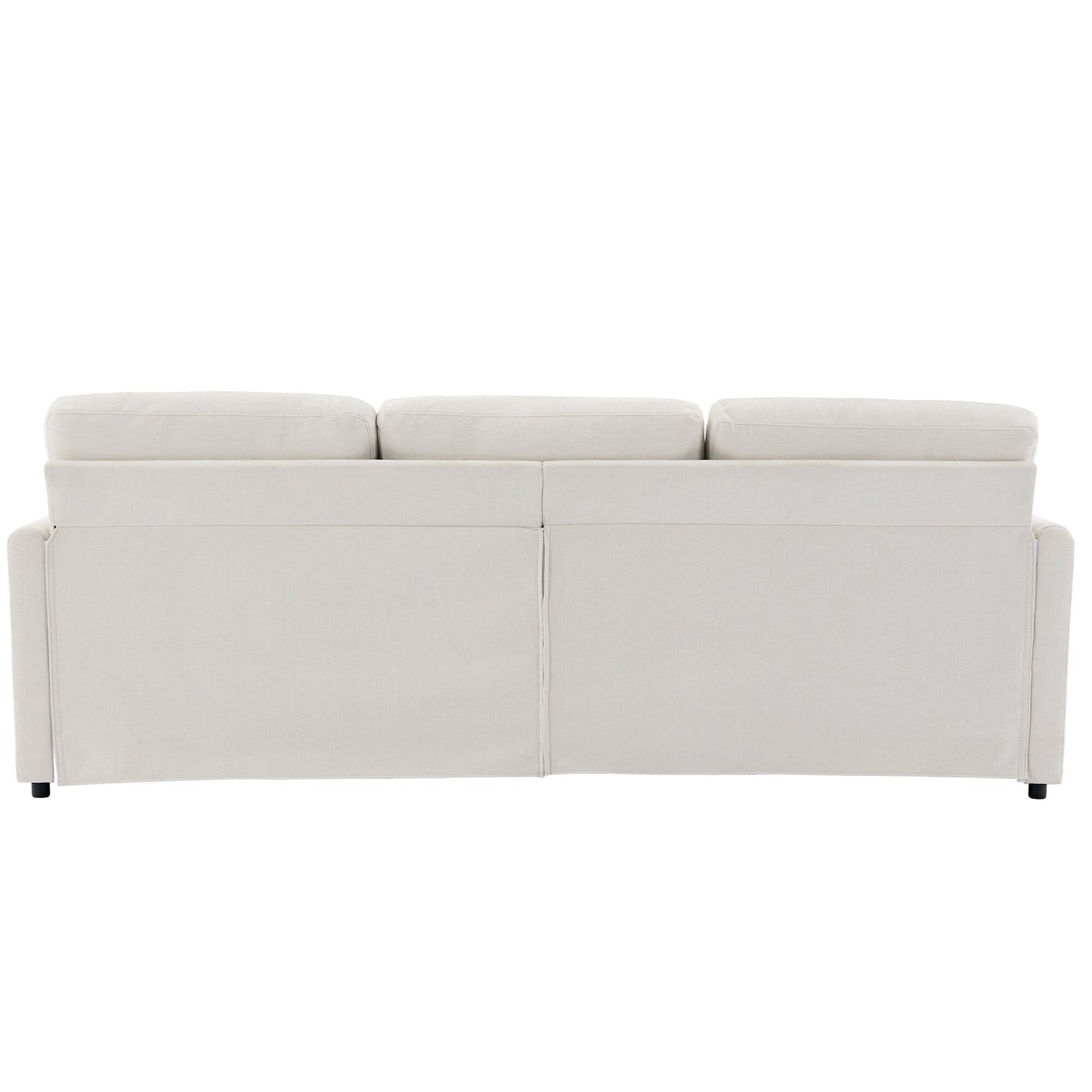 Roomfitters 89 Oversized Upholstered 3-Seater Cloud Sofa with Dual Plush Cushions