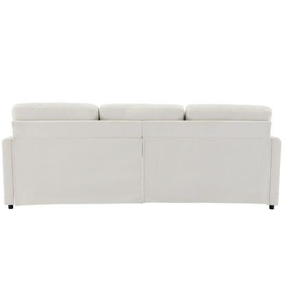 Roomfitters 89 Oversized Upholstered 3-Seater Cloud Sofa with Dual Plush Cushions