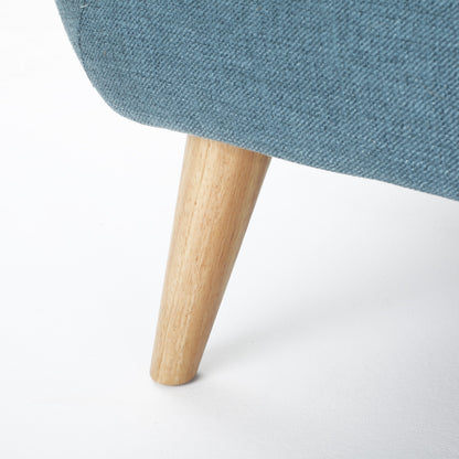 Roomfitters Charming Compact Loveseat with Button Tufted Back and Waffle Stitching for Small Spaces, Upholstered in Soft Fabric