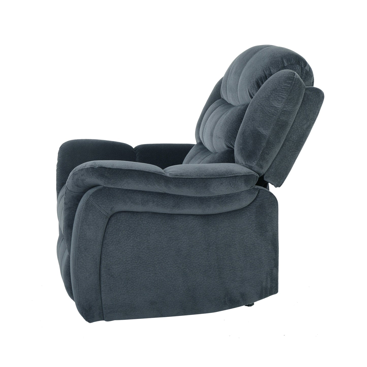 Roomfitters Classic Design, Brown Plush Fabric, Glider Recliner