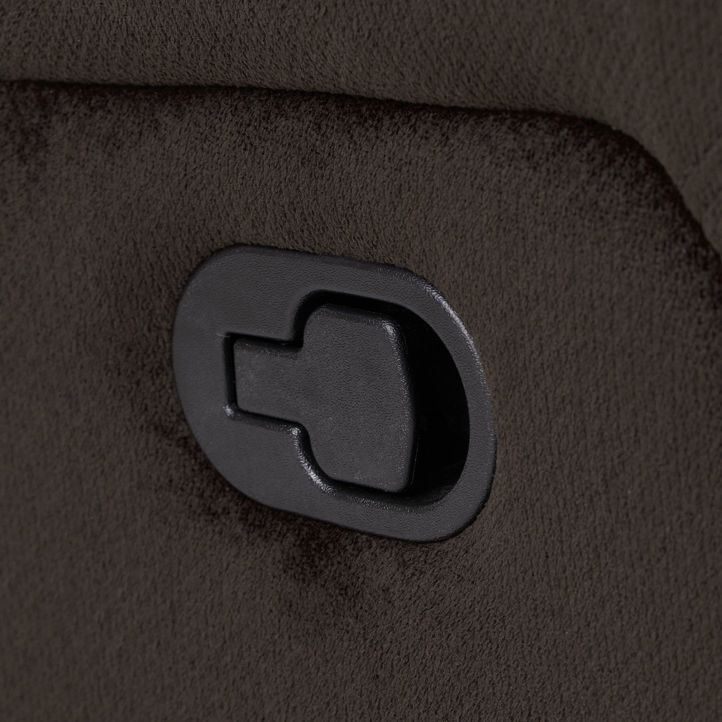 Roomfitters Classic Design, Brown Plush Fabric, Glider Recliner
