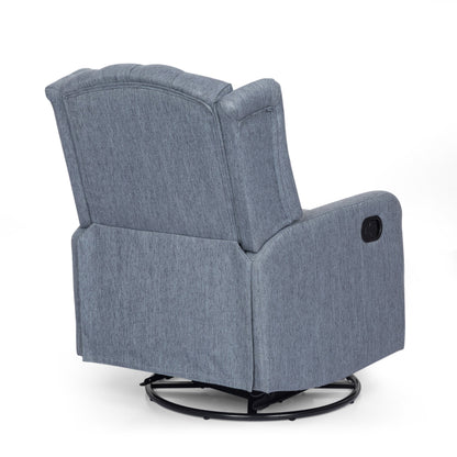 Roomfitters Classic Design, Manual Recliner Chair with 360-Degree Swivel, Relaxing Lounge Chair for Living Room