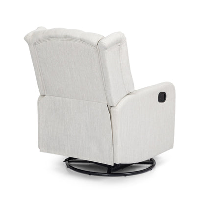 Roomfitters Classic Design, Manual Recliner Chair with 360-Degree Swivel, Relaxing Lounge Chair for Living Room
