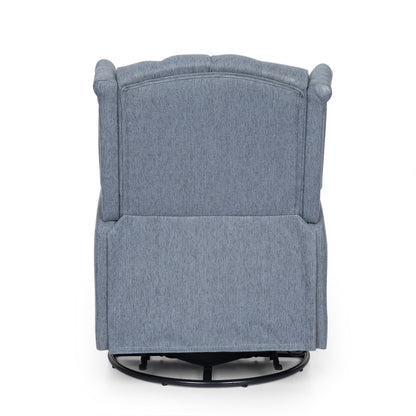 Roomfitters Classic Design, Manual Recliner Chair with 360-Degree Swivel, Relaxing Lounge Chair for Living Room