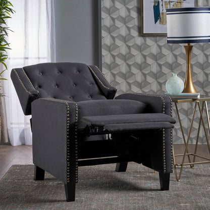 Roomfitters Classic Fabric Push Back Chair, Elegant Recliner for Living Room, Bedroom