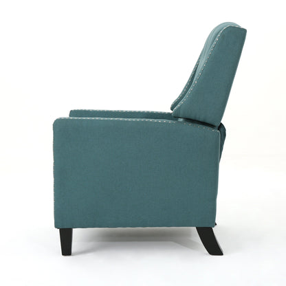 Roomfitters Classic Fabric Push Back Chair, Elegant Recliner for Living Room, Bedroom