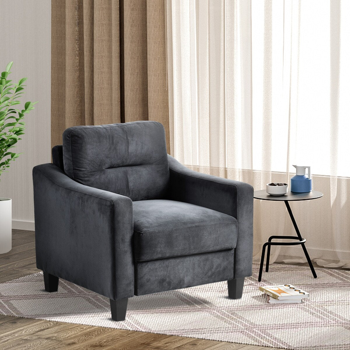 Roomfitters Comfortable Sectional Seater Couch and Sofa Set for Living Room, Bedroom, Office | Small Space Furniture