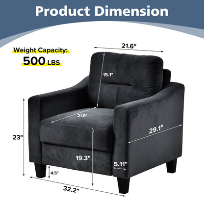 Roomfitters Comfortable Sectional Seater Couch and Sofa Set for Living Room, Bedroom, Office | Small Space Furniture