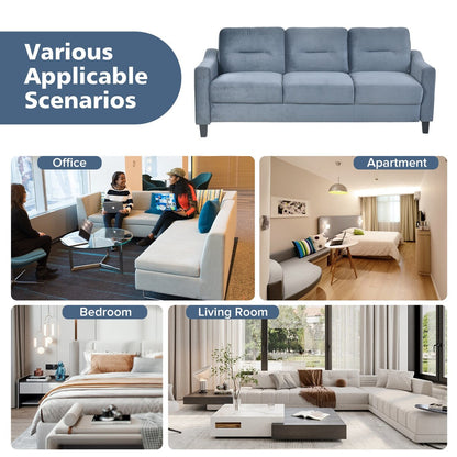 Roomfitters Comfortable Sectional Seater Couch and Sofa Set for Living Room, Bedroom, Office | Small Space Furniture