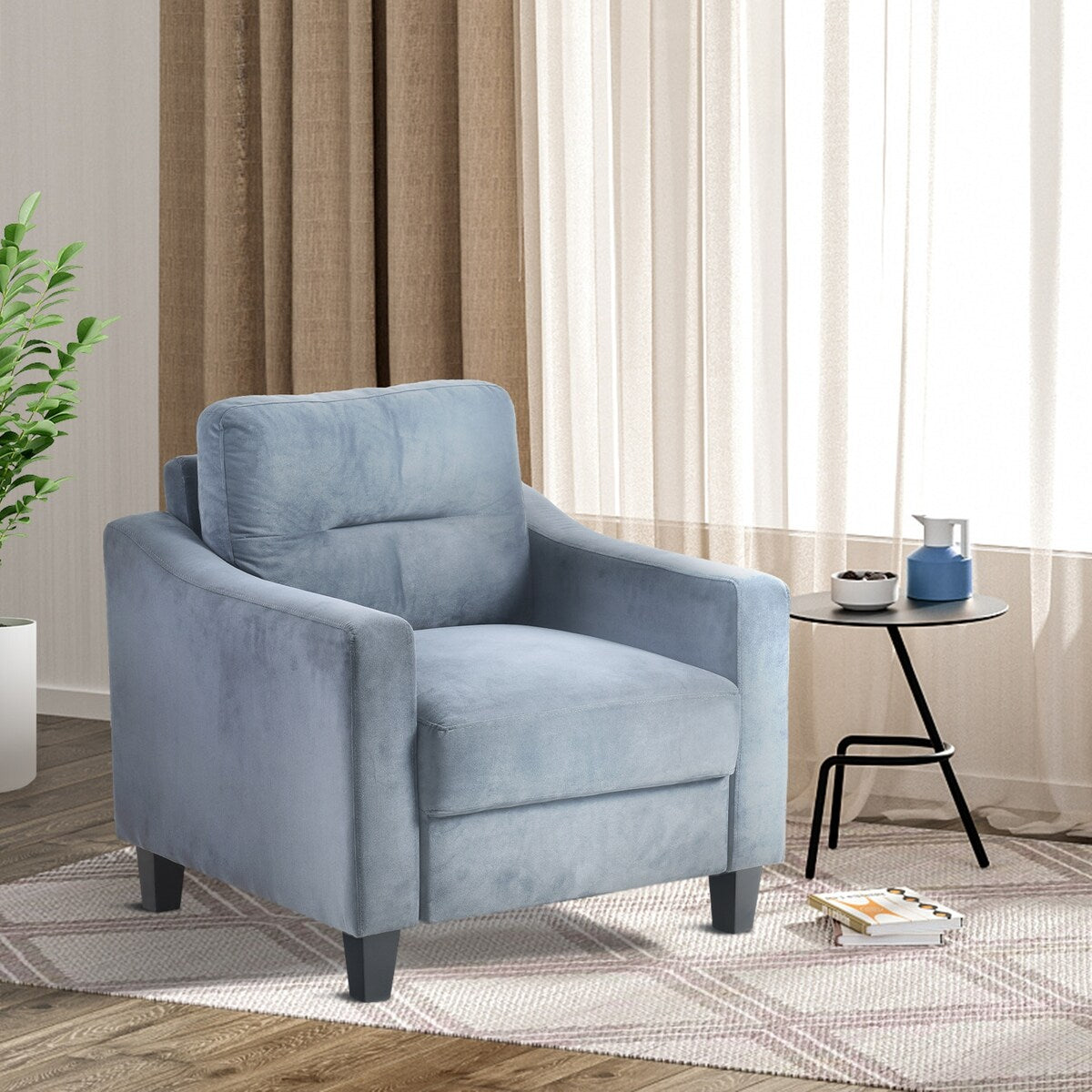 Roomfitters Comfortable Sectional Seater Couch and Sofa Set for Living Room, Bedroom, Office | Small Space Furniture
