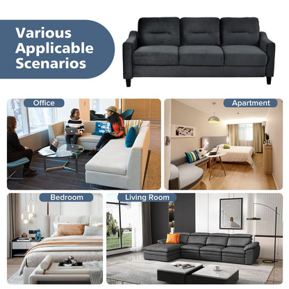 Roomfitters Comfortable Sectional Seater Couch and Sofa Set for Living Room, Bedroom, Office | Small Space Furniture
