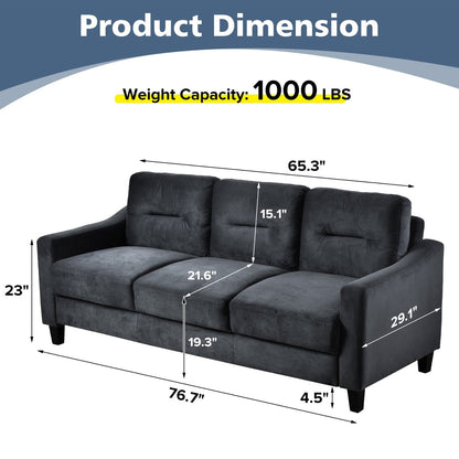Roomfitters Comfortable Sectional Seater Couch and Sofa Set for Living Room, Bedroom, Office | Small Space Furniture