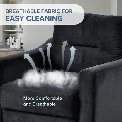 Roomfitters Comfortable Sectional Seater Couch and Sofa Set for Living Room, Bedroom, Office | Small Space Furniture