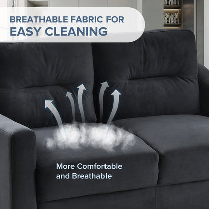 Roomfitters Comfortable Sectional Seater Couch and Sofa Set for Living Room, Bedroom, Office | Small Space Furniture