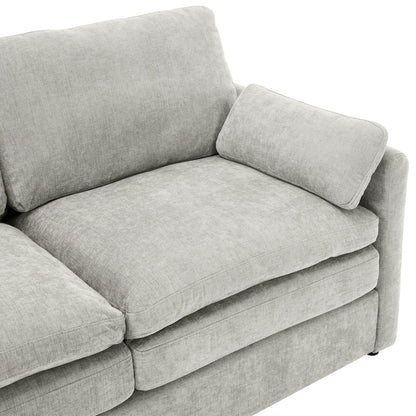 Roomfitters Cozy Oversized Cloud Sofa Group Upholstered 3-Piece Set with Double Plush Cushions for Living Room
