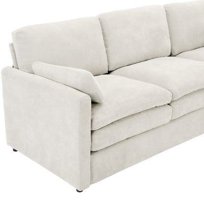 Roomfitters Cozy Oversized Cloud Sofa Group Upholstered 3-Piece Set with Double Plush Cushions for Living Room
