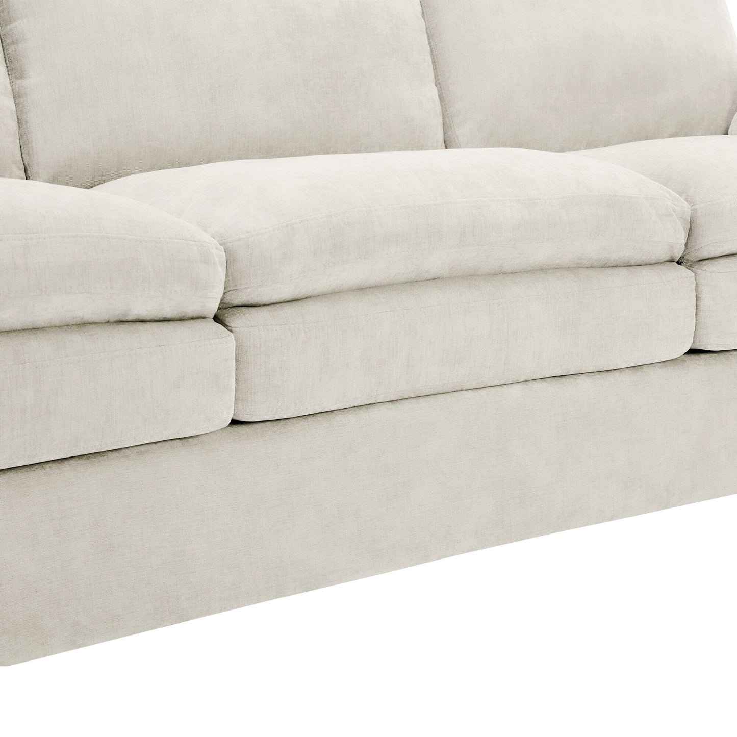 Roomfitters Cozy Oversized Cloud Sofa Group Upholstered 3-Piece Set with Double Plush Cushions for Living Room