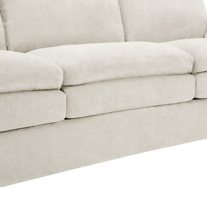 Roomfitters Cozy Oversized Cloud Sofa Group Upholstered 3-Piece Set with Double Plush Cushions for Living Room