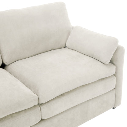 Roomfitters Cozy Oversized Cloud Sofa Group Upholstered 3-Piece Set with Double Plush Cushions for Living Room