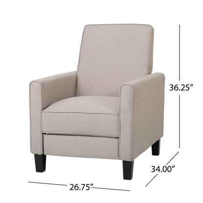 Roomfitters Fabric Push Back Chair for Elegant Home Décor