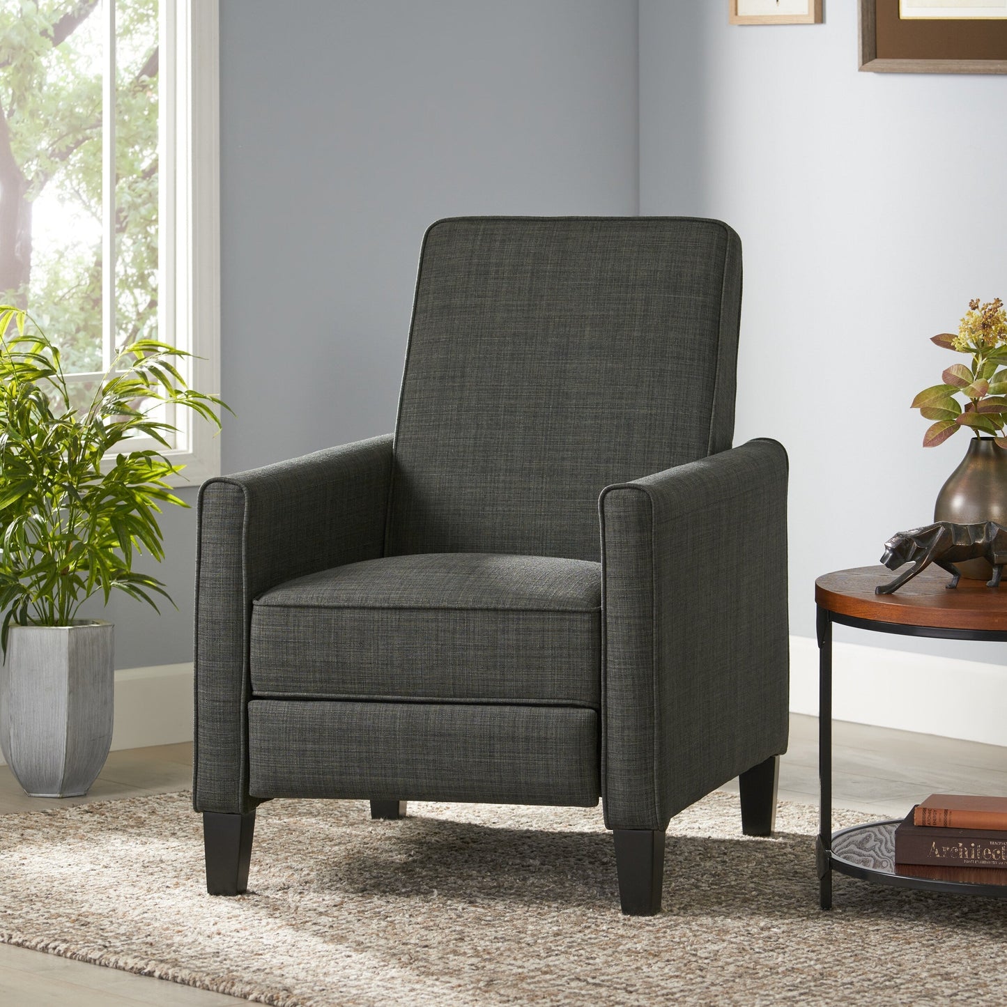 Roomfitters Fabric Push Back Chair for Elegant Home Décor