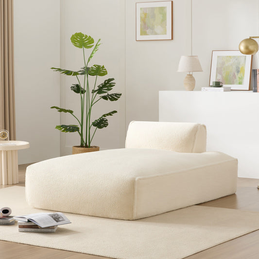 Roomfitters Left-Facing Modular Sofa with Foam-Filled Seat, Compressed Floor Couch for Living Room, No Assembly Needed