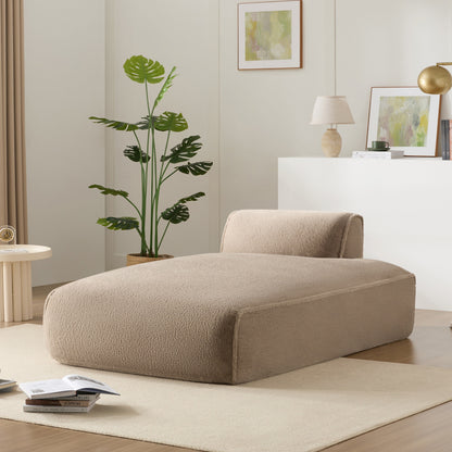 Roomfitters Left-Facing Modular Sofa with Foam-Filled Seat, Compressed Floor Couch for Living Room, No Assembly Needed
