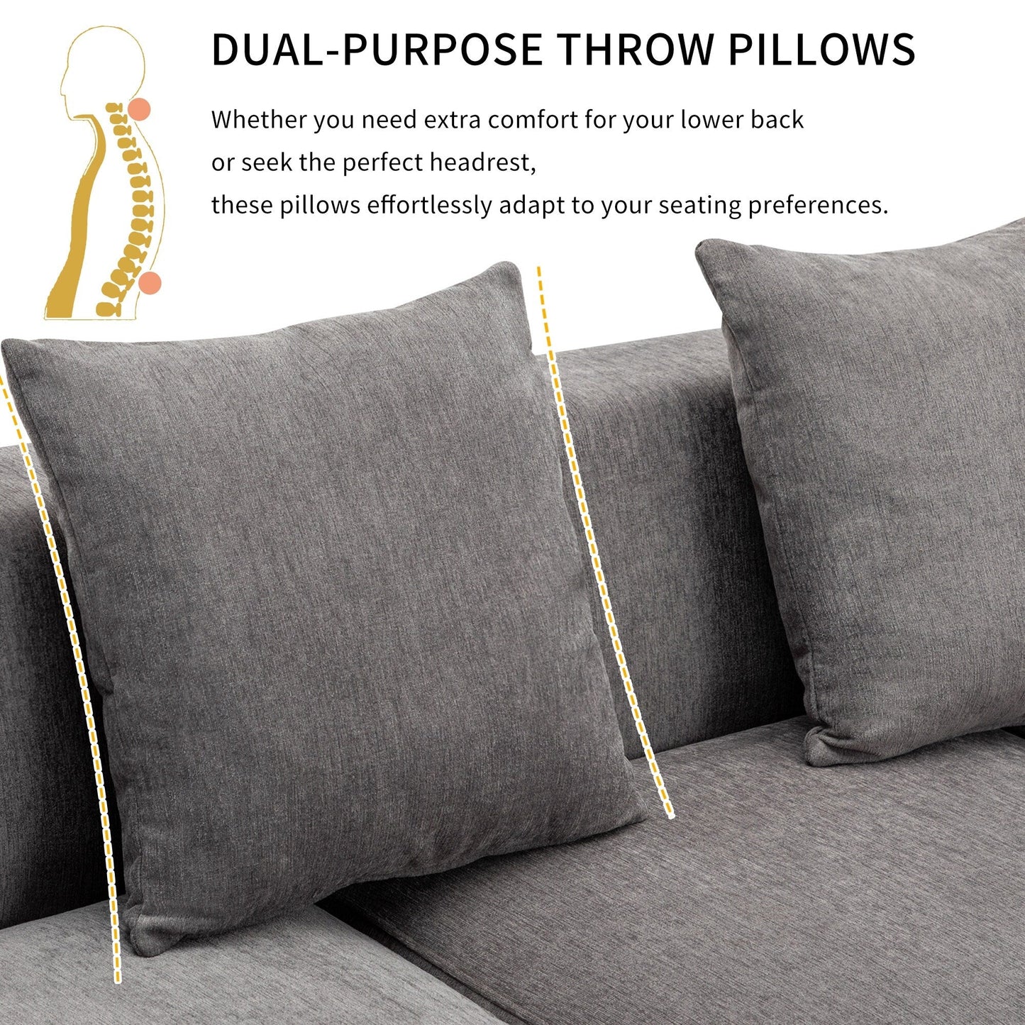 Roomfitters Luxury Modern Style Upholstery Sofa for Living Room, Elegant and Comfortable Design, Perfect for Any Living Space
