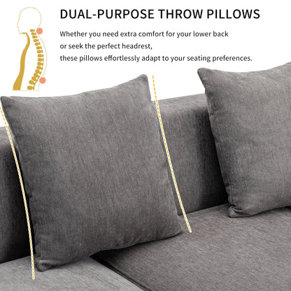 Roomfitters Luxury Modern Style Upholstery Sofa for Living Room, Elegant and Comfortable Design, Perfect for Any Living Space
