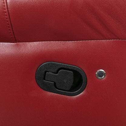 Roomfitters Manual Recliner Loveseat with Hideaway Storage, Dual Cup Holders, and Comfortable Design