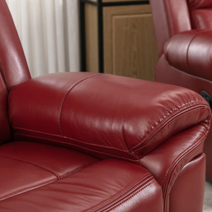 Roomfitters Manual Recliner Loveseat with Hideaway Storage, Dual Cup Holders, and Comfortable Design