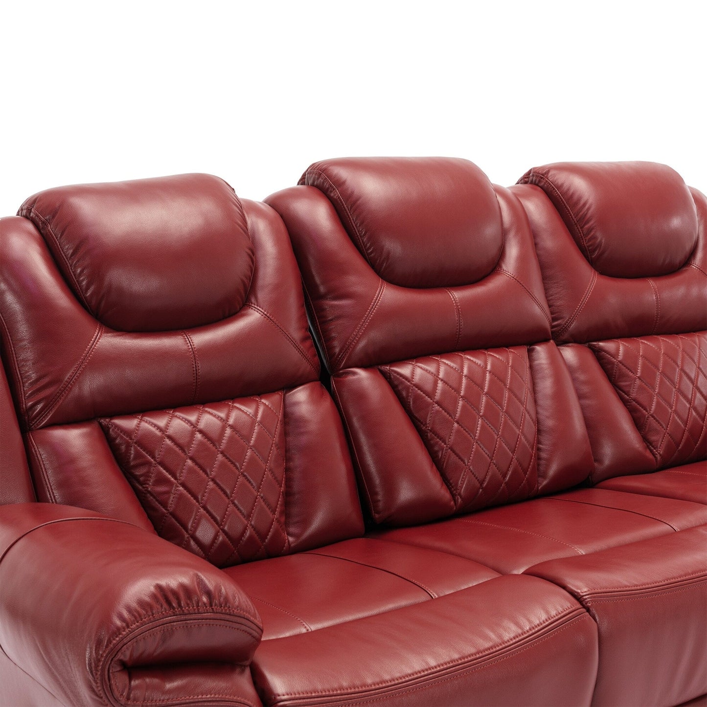 Roomfitters Manual Rocking Recliner Chair with Center Console, Perfect Home Theater Seating for Living Room
