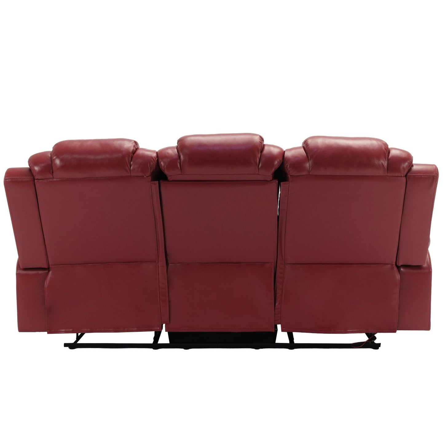 Roomfitters Manual Rocking Recliner Chair with Center Console, Perfect Home Theater Seating for Living Room
