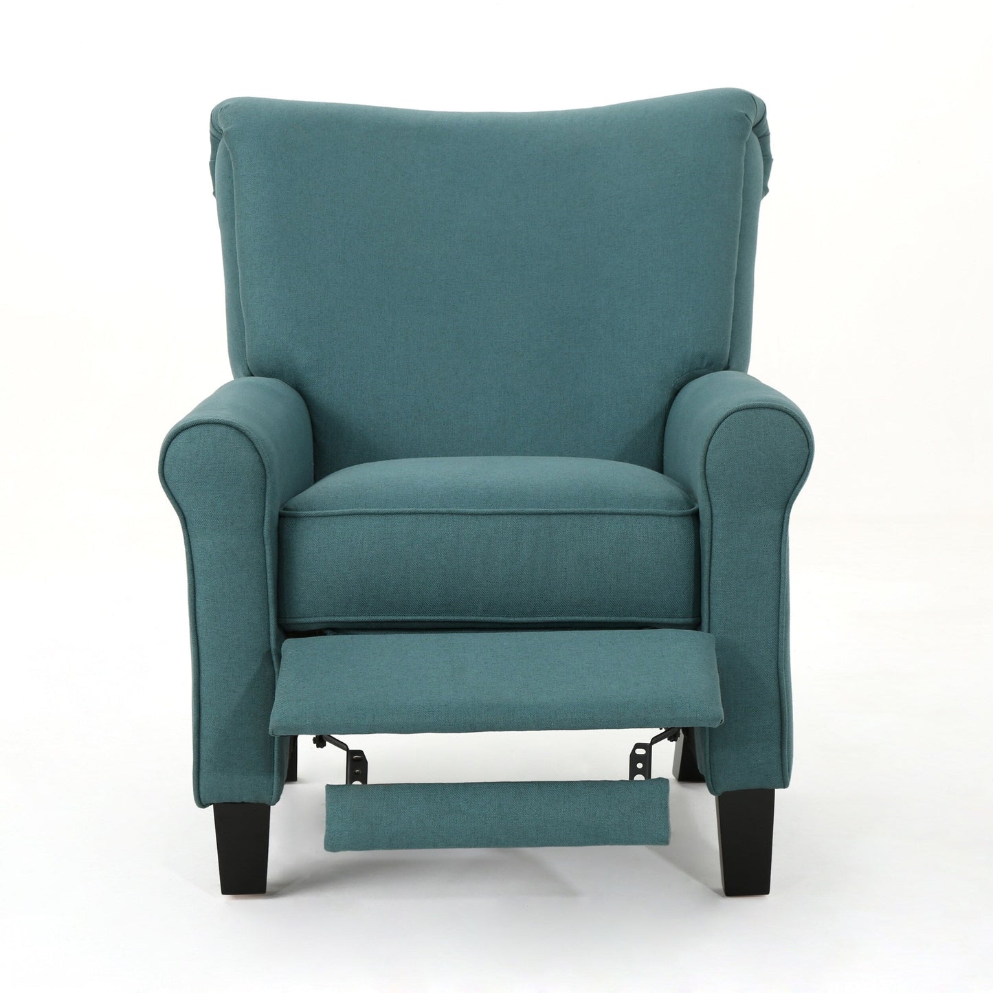 Roomfitters Manual Standard Recliner, Comfortable Lounge Chair for Living Room, Bedroom, Teal