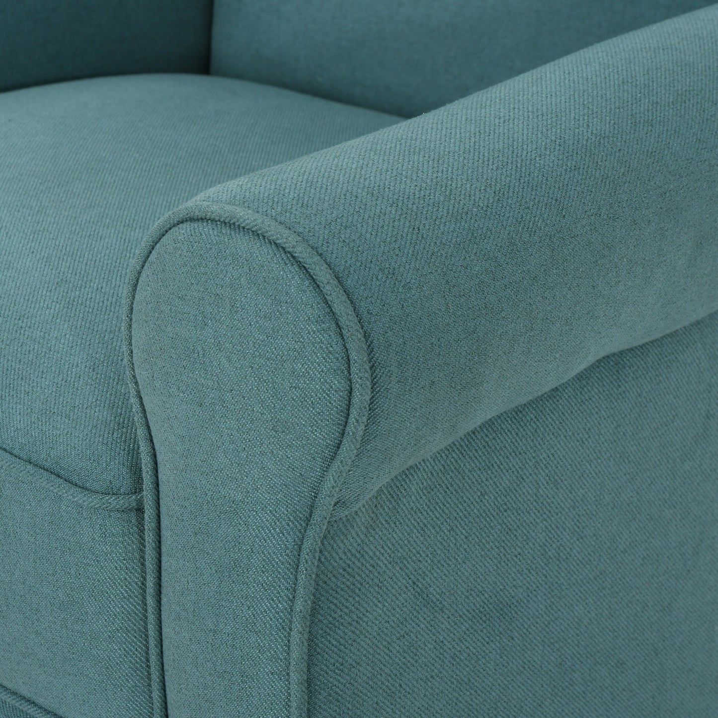 Roomfitters Manual Standard Recliner, Comfortable Lounge Chair for Living Room, Bedroom, Teal