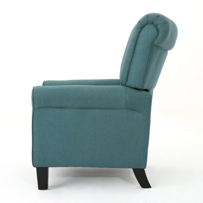 Roomfitters Manual Standard Recliner, Comfortable Lounge Chair for Living Room, Bedroom, Teal